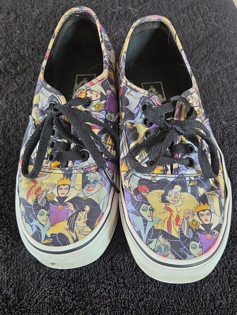 Vans Disney Villains Purple Black Multi-Color Character Sneakers